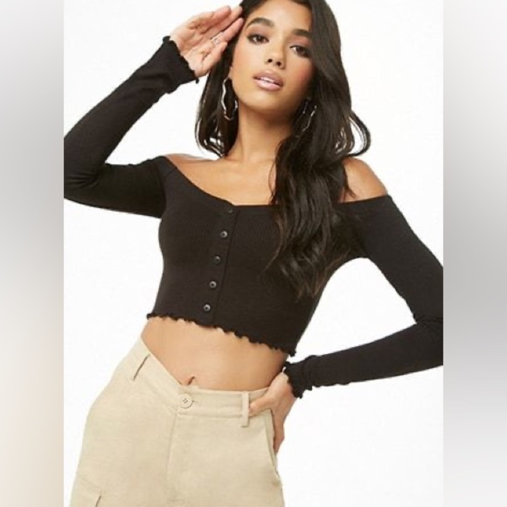 Forever 21 Ribbed Crop Top